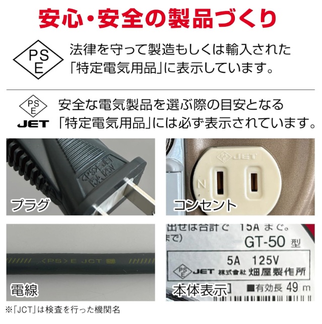 ハタヤ GT-50 サンタイガーリール 50m 屋内用 重量10.0kg コードリール HATAYA 204048 ’