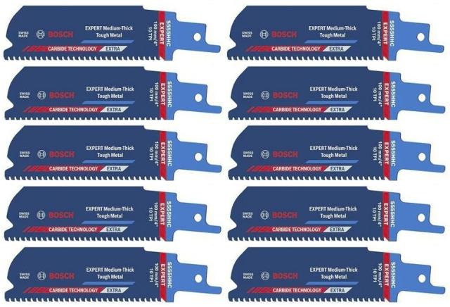 (ボッシュ) S555HHC/10 EXPERT セーバーソーブレード 10枚 2608902320 金属中厚物用 レシプロソー BOSCH ネコポス可 New