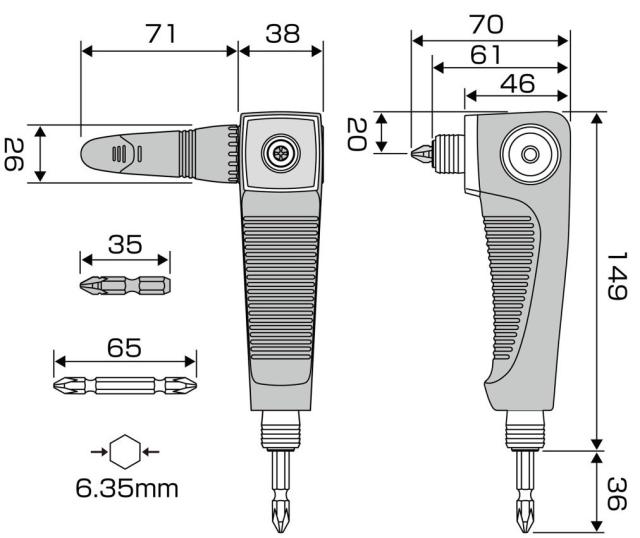 アネックス AKL-600 強靭L型アダプター ANEX 兼古製作所 273637 小型便 ’