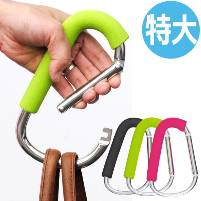 特大 フック カラビナ ベビーカー アルミニウム製 ジャイアンフック アクセサリー キャンプ アウトドア カー用品 ベビーカーフック ベビの通販はau Pay マーケット Bee8
