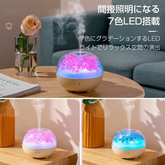 加湿器 超音波式 おしゃれ アロマ対応 Usb 7色ledライト オフィス 静音 リビング 上から給水 花 おすすめ 簡単操作の通販はau Pay マーケット スマホスマホソフトソフト