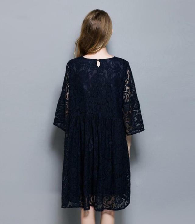 黒レース ワンピース レースワンピーク 黒 レディース 膝丈ワンピース 結婚式 総レース ワンピース ドレス 二次会 花柄 ドレス ミディ丈 の通販はau Pay マーケット Evergreen エバーグリーン