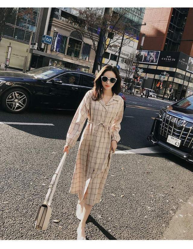 ワンピース シャツワンピース チェック 格子 きれいめ カジュアル 通勤 お出かけ デート 春の通販はau Pay マーケット Evergreen エバーグリーン