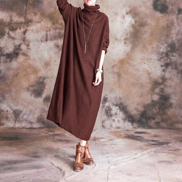 ロングワンピース 大きいサイズ ロングワンピース 長袖 タートルネック ワンピース ニットワンピース タートルネック マタニティ ロングの通販はau Pay マーケット Evergreen エバーグリーン