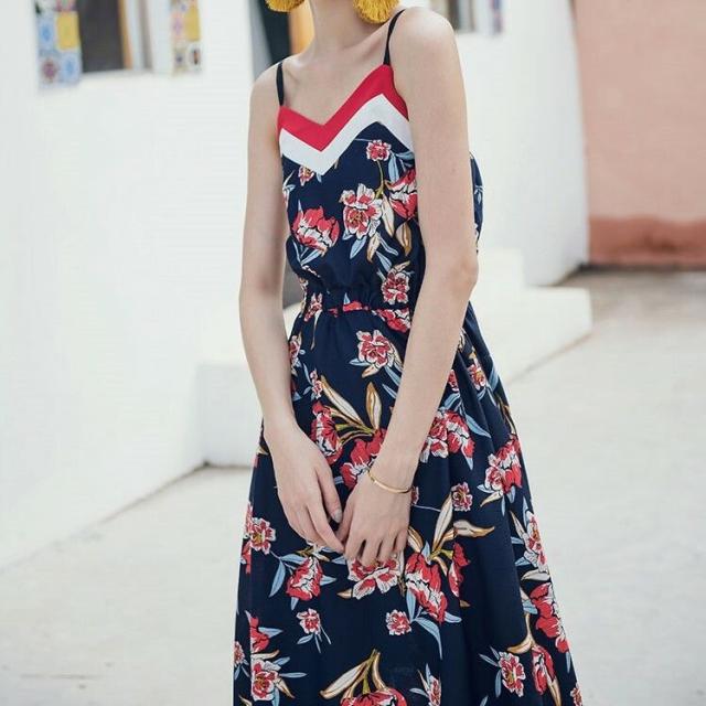 ロングワンピース レディース ワンピース ノースリーブ キャミワンピ リゾートワンピ 花柄 ビーチ 夏 カジュアルの通販はau Pay マーケット Evergreen エバーグリーン