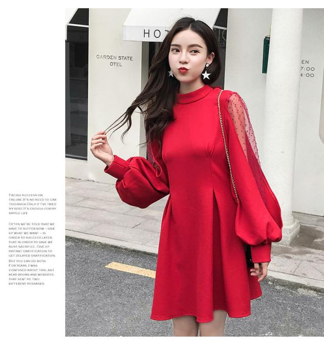 ミニワンピース レディース ワンピース ショート シースルー ワンピース ドット チュール袖 長袖 ミニワンピース バルーンスリーブ フリの通販はau Pay マーケット Evergreen エバーグリーン