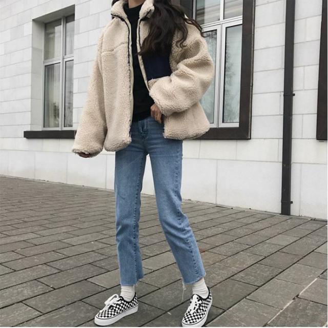 もこもこアウターレディース ボアジャケット レディース ボアブルゾン レディース ボアアウター ブルゾン もこもこ ボア アウター 春 の通販はau Pay マーケット Evergreen エバーグリーン