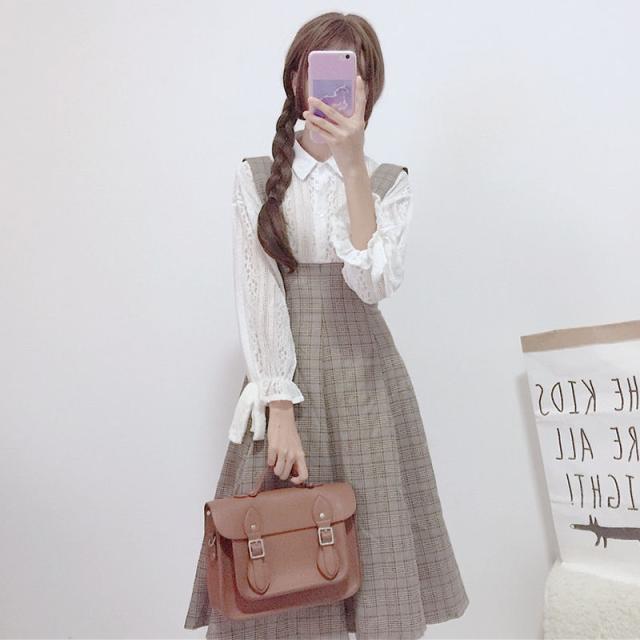 ジャンパースカート 秋冬 ひざ丈 チェック フレア Aライン 編み上げ ハイウエスト きれいめ 大人可愛い かわいい ガーリー の通販はau Pay マーケット Evergreen エバーグリーン