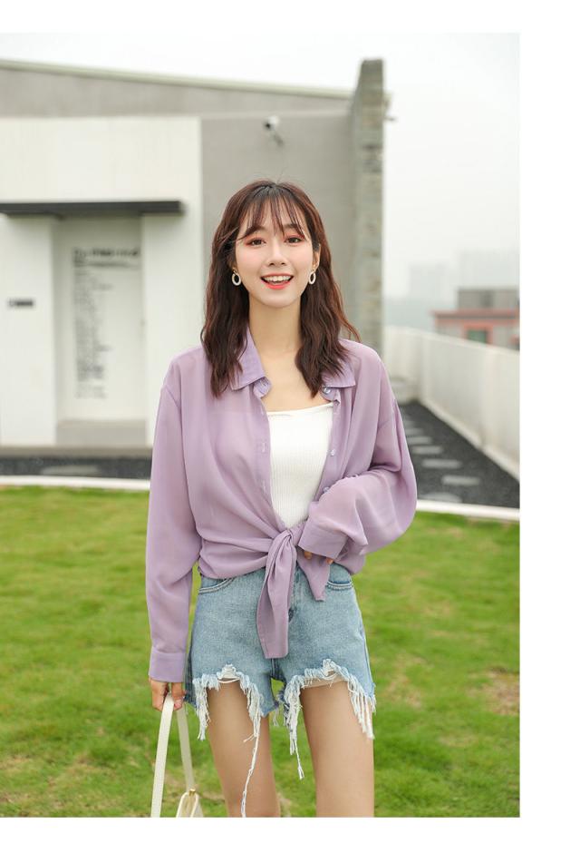 ブラウス レディース シースルー レディース シャツ ブラウス 長袖 ブラウス レディース 長袖 白 シアーシャツ 透け感 ロングシャツの通販はau Pay マーケット Evergreen エバーグリーン