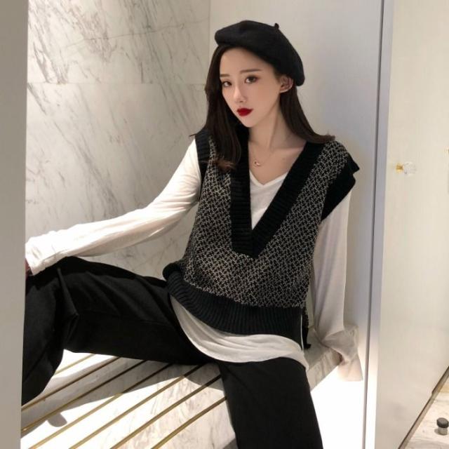 ニットベスト レディース 冬 Vネック ニット レディース プルオーバーインナー付き Tシャツ レディース 冬 ブラック 黒 カジュアル こなの通販はau Pay マーケット Evergreen エバーグリーン ニットベスト レディース 冬 Vネック ニット レディース プルオーバーインナー付き Tシャツ レディース 冬 ブラック 黒 カジュアル こなの通販はau Pay マーケット Evergreen エバーグリーン