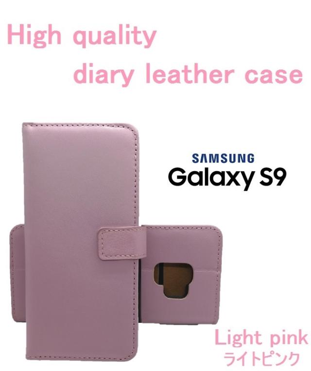 Galaxy S9 ケース 手帳型 レザーケース ライトピンク ワイヤレス 充電器 対応 ギャラクシーs9 カバー Tpu スマホスタンドの通販はau Pay マーケット Chronos クロノス