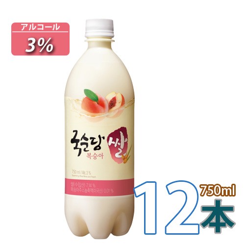 10 麹醇堂 モモマッコリ 750ml 桃味 X 12本 韓国酒 桃マッコリ 韓国食品 韓国料理 韓国食材 おかず 韓国お土産 輸入食の通販はau Pay マーケット Bobusang Au Wowma 店