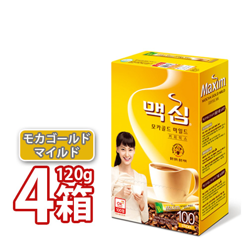 MAXIM マキシム モカゴールド コーヒーミックス 12g x 100本入り 4BOX / 韓国コーヒー 粉末タイプ (05812x4)