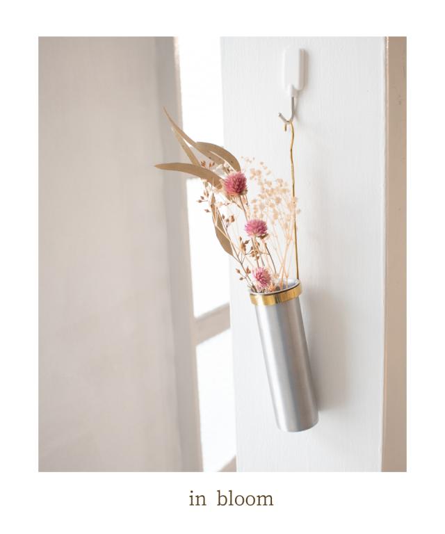 ミニマルな メタル フラワーベース*花瓶 花器 ドライフラワー 花