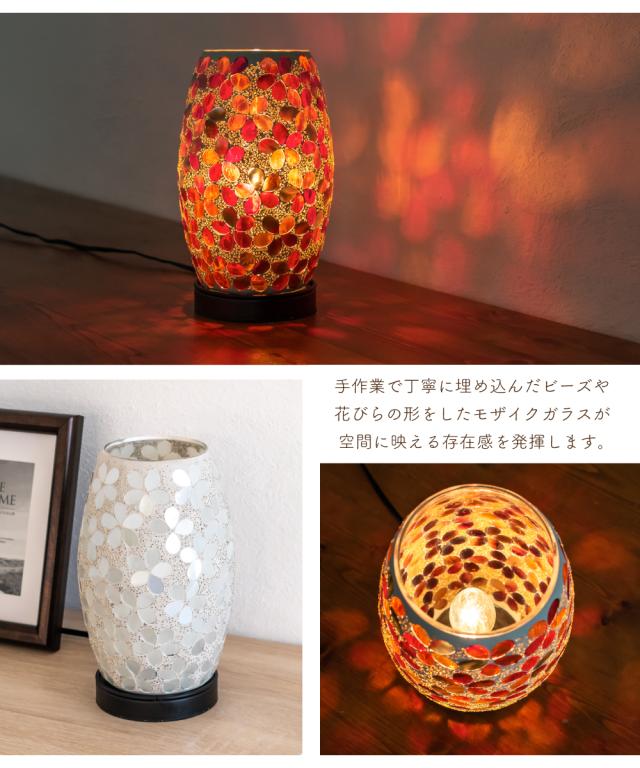 インテリアに映えるオシャレなステンドグラスランプ テーブル