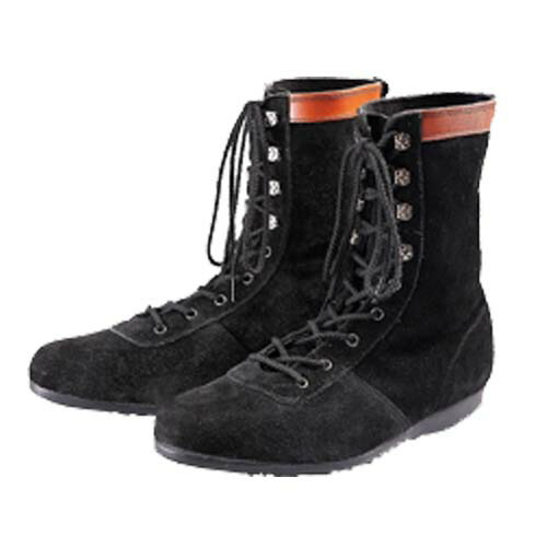 安全靴 青木産業 L53H1 半長靴 23.5〜28.0cm スエード 鋼製先芯 紐 (w00014)