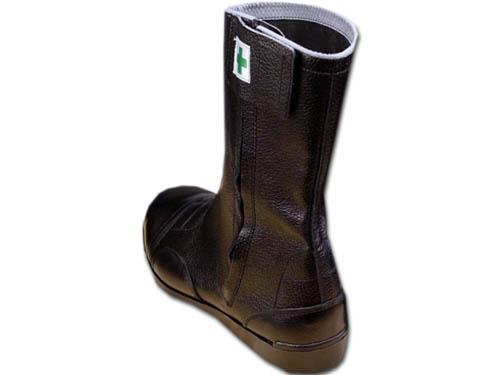 安全靴 安全半長靴 みやじま鳶 M208 高所用 セーフティブーツ ノサックス 踏抜き防止 男女兼用 23.0〜28.0cm ブラック 黒 (w01597)