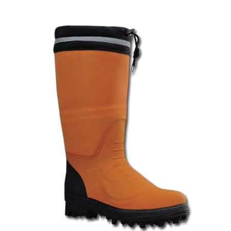 安全靴 長靴 スパイクタフマン・プロ V-560G アルミ製甲防護板 スパイク底 鋼製先芯 荘快堂 オレンジ 24.0〜29.0cm (w02659)