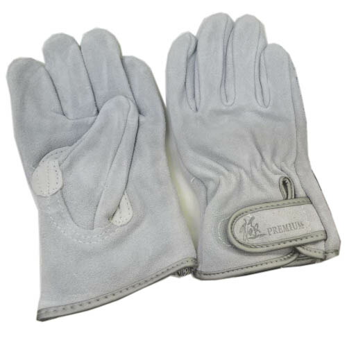 牛革手袋 革手工房 指先の極 KS853 10双組 指短 吟当付 フリーサイズ (w03759)