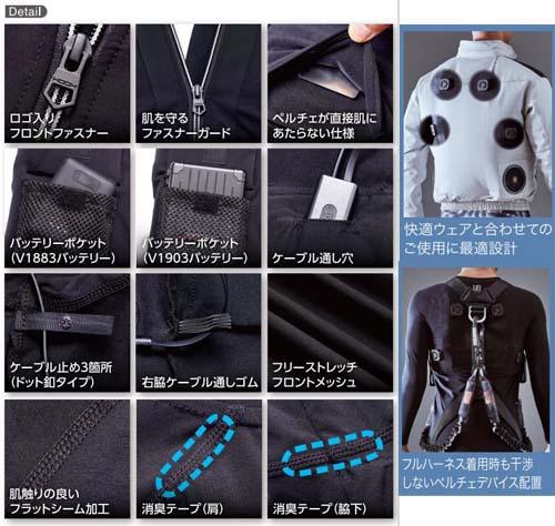 ペルチェコンプレッションセット PC222 村上被服 HOOH 快適ウェア M L XL (w06636)
