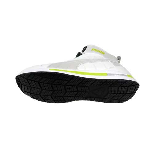 安全靴 プーマ PUMA TWISTBACK ホワイト DISK MID 63.213.0 25.0〜28.0cm ファイバー先芯 ダイヤル (w06677)
