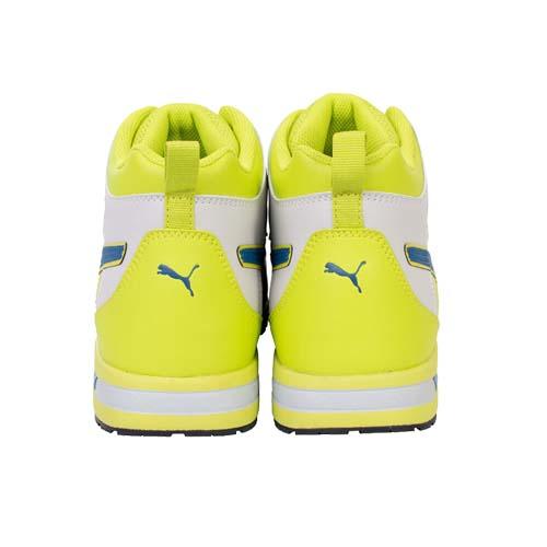 安全靴 プーマ PUMA TWISTBACK イエロー DISK MID 63.214.0 25.0〜28.0cm ファイバー先芯 ダイヤル (w06678)