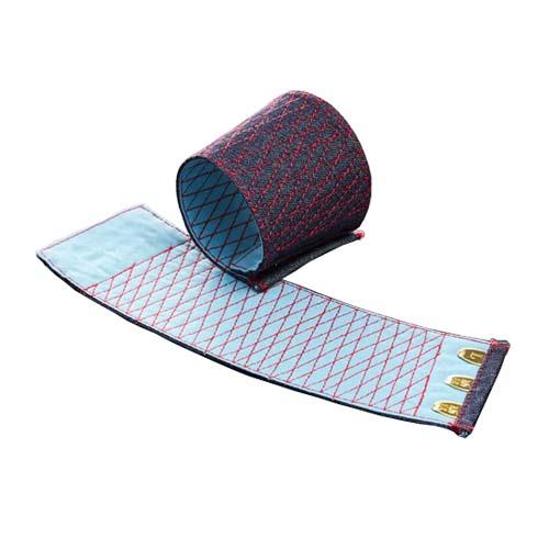 手甲 村上被服 HOOH 鳳皇 デニム手甲 013 3枚こはぜ 5双セット 赤糸 (w06704)