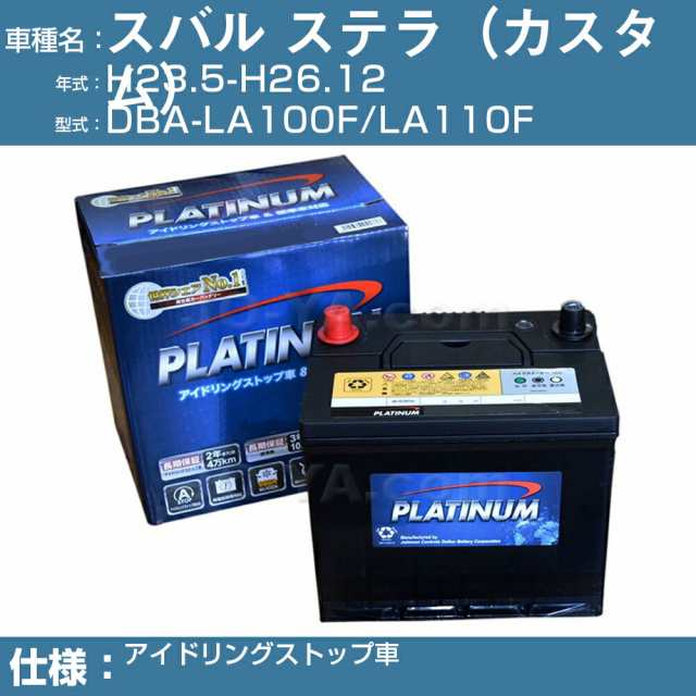 ≪スバル ステラ カスタム≫ DBA-LA150F/LA160F 5BA-LA150F/LA160F アイドリングストップ車 適合参考 デルコア Dellkor W-M44/PL アイドの通販は