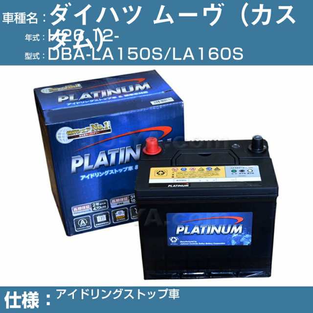 ≪ダイハツ ムーヴ / ムーヴカスタム≫ DBA-LA100S/LA110S アイドリングストップ車 適合参考 デルコア Dellkor W-M44/PL アイドリングストップ カーバッテリー カーメンテナンス 整備 自動車用品【H04006】の通販は