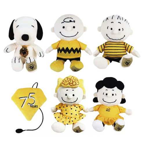 【送料無料】　PEANUTS スヌーピー 75th SNOOPY&FRIENDS ビーンドールセット ぬいぐるみ