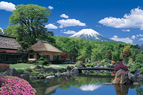 送料無料】 ジグソーパズル 1000ピース 日本風景 富士山と忍野村