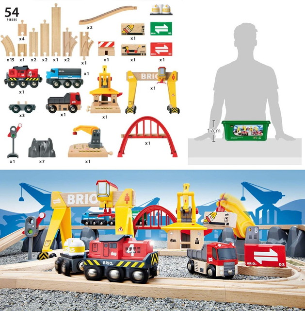 送料無料】 カーゴレールデラックスセット BRIO ブリオ 33097 木製  