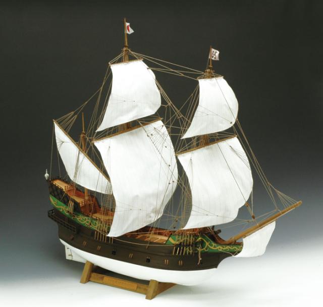 デアゴスティーニ社サン・ファン・バウティスタ号 帆船模型完成品 1/55