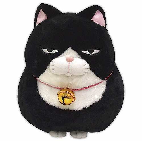 専門店では 送料無料】 ひげまんじゅうBIG あんこ ぬいぐるみ 高さ約30cm 猫 ぬいぐるみ人形