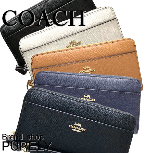 コーチ F 財布 レディース Coach 長財布 レザー ストラップ アコーディオン ジップ ウォレット F Coach レディース の通販はau Pay マーケット Brandshop Purely Au Pay マーケット店