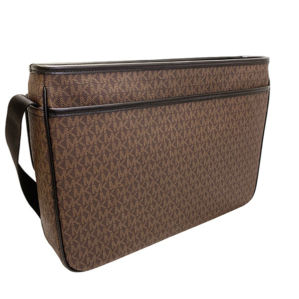 マイケルコース MICHAELKORS バッグ ショルダーバッグ メンズ アウトレット PVCコーティングキャンバス×レザー 37H0LCOC5B BROWN メンズ MMM マイケルコース MICHAELKORS バッグ ショルダーバッグ メンズ