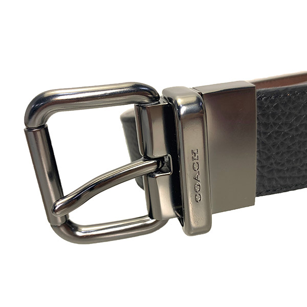 コーチ F38727 COACH 小物 メンズベルト メンズ アウトレット レザー リバーシブル F38727 OLMSW ブラック×サドル COACH メンズ_1