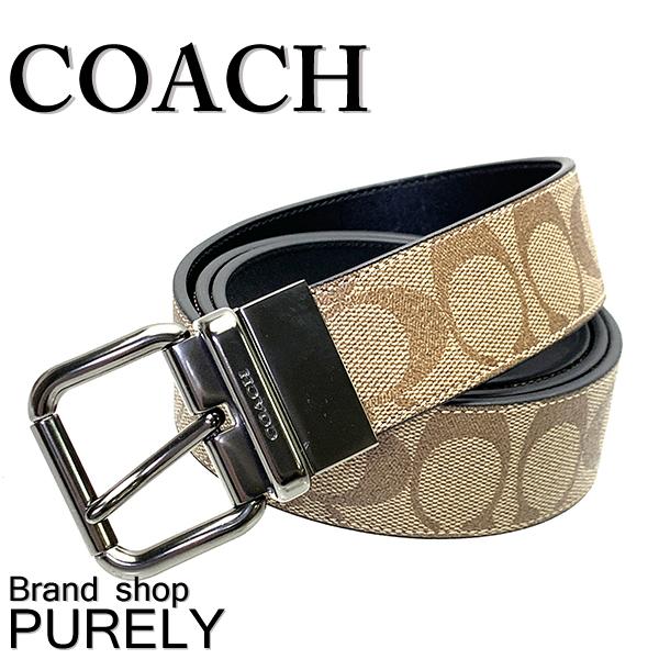 コーチ F3 Coach 小物 メンズベルト メンズ アウトレット レザー シグネチャー リバーシブル F3 Qbtn2 ﾀﾝ Coach メンズ の通販はau Pay マーケット Brandshop Purely Au Pay マーケット店
