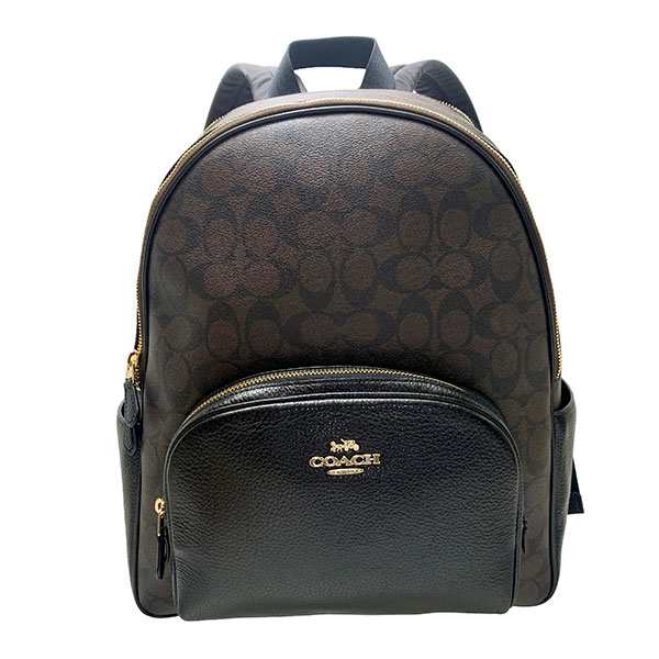 コーチ COACH バック リュック・デイパック レディース アウトレット PVC コーティングキャンバス レザー シグネチャー 6495 IMAA8 ﾌﾞﾗｳﾝ×ﾌﾞﾗｯｸ コーチ COACH レディース WWWの通販はバックパック・リュック
