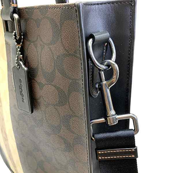 コーチ COACH バッグ トートバッグ メンズ アウトレット PVCコーティングキャンバス×レザー 6707 QBMAA コーチ COACH メンズ  MMM｜au PAY マーケット