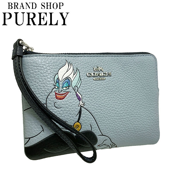 コーチ Coach 小物 ポーチ レディース アウトレット レザー ディズニー ヴィランズ Cc7 Fcc7 Svuph アイスブルーマルチ Wwwの通販はau Pay マーケット Brandshop Purely Au Pay マーケット店