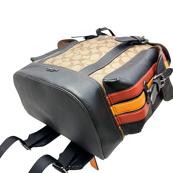 コーチ COACH バッグ リュック バックパック メンズ アウトレット レザー CB902 FCB902 QBV0S カーキ/テラコッタマルチ MMM