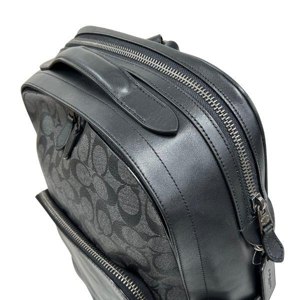 コーチ バッグ メンズ COACH リュックサック シグネチャー グラハム バックパック F38755 QBMI5 チャコール×ブラック COACH メンズ_4