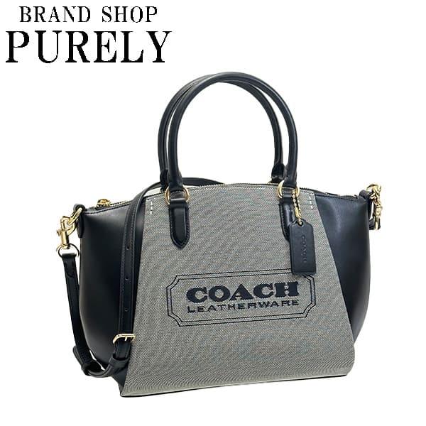 コーチ バッグ レディース COACH ハンドバッグ コーチ バッジ エリス サッチェル C9079 LIU1K ソルト×ブラックの通販は