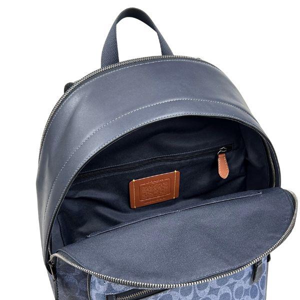 国内発送 コーチ バッグ メンズ COACH リュックサック ブロックド シグネチャー ウエスト バック パック CBI91 QBY2Y デニム×ライトデニム_5