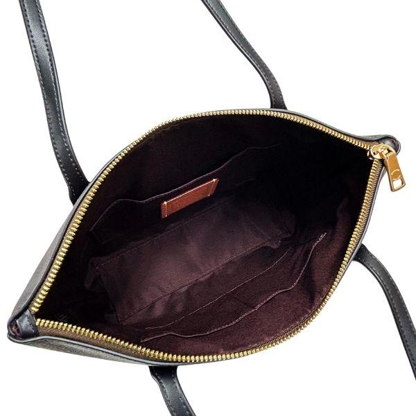 国内発送 コーチ バッグ レディース COACH トートバッグ シグネチャー フィオナ ジップ トート バッグ CBT18 IMXAQ ウォルナット×ブラック_5