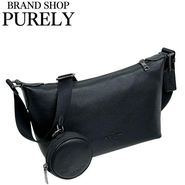 国内発送 コーチ ショルダーバッグ バッグ メンズ COACH バッグ レザー スモール フィン クロスボディ バッグ CCG20 QB/BK ブラック