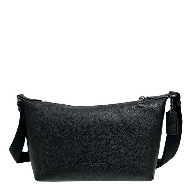 国内発送 コーチ ショルダーバッグ バッグ メンズ COACH バッグ レザー スモール フィン クロスボディ バッグ CCG20 QB/BK ブラック_1