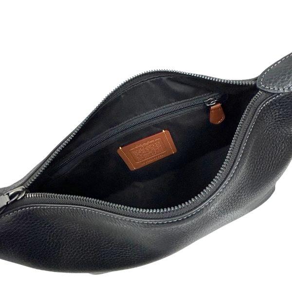 国内発送 コーチ ショルダーバッグ バッグ メンズ COACH バッグ レザー スモール フィン クロスボディ バッグ CCG20 QB/BK ブラック_5