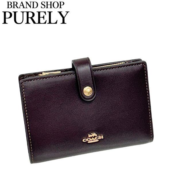 コーチ 財布 レディース COACH 折り財布 レザー 2 IN 1 ウォレット CCL71 IMXAL エスプレッソ